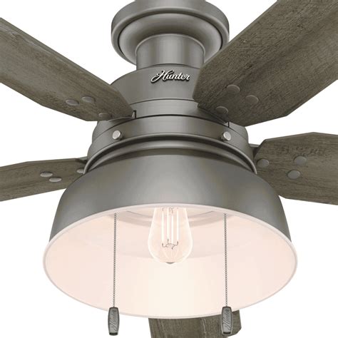 Hunter 59311 Mill Valley 52 Led Ceiling Fan In Brushed Nickelchrome