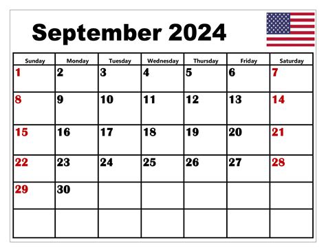 Sep 2024 Calendar With Holidays September 2024 Calendar Printable