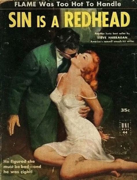 An Old Movie Poster For Sin Is A Redhead