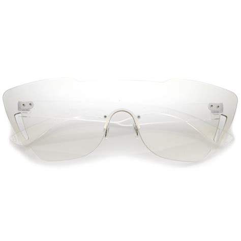 Futuristic Modern Disco Mono Lens Sunglasses Zerouv