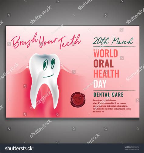 World Oral Health Day Poster Idea Stock Vector Royalty Free 763232296 Shutterstock