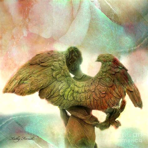 Angel Art Dreamy Surreal Whimsical Angel Art Wings Print