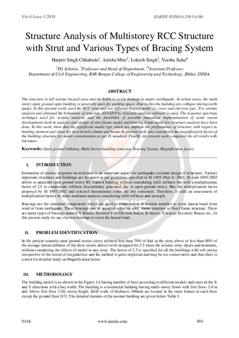 (PDF) Structure Analysis of Multistorey RCC Structure with Strut and