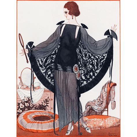 Original 1920's Art Deco fashion dress : YoshaGraphics | Ruby Lane