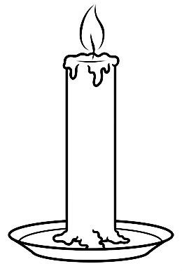 Kid Exam: Cool Candle Cartoon Drawing for Coloring Pages at kid Exam