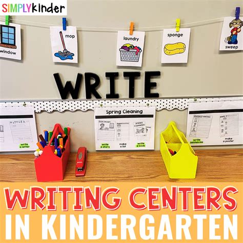 Writing Center Ideas For Kindergarten Simply Kinder