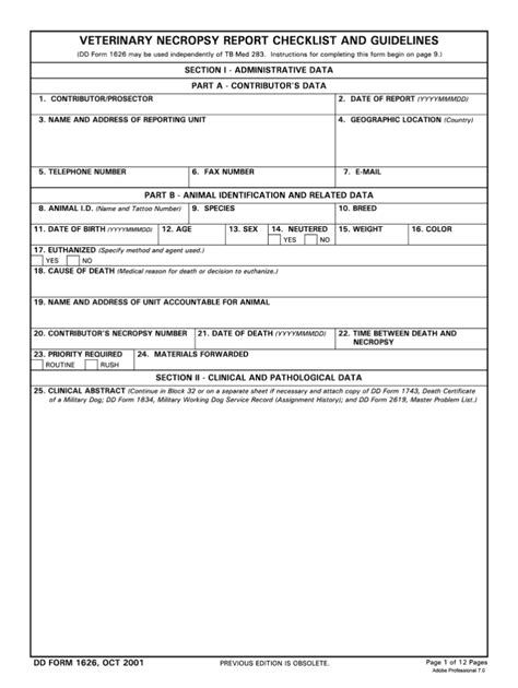 Necropsy Report Template Fill Online Printable Fillable Within