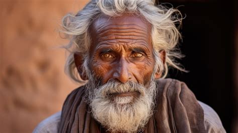 Premium Ai Image Photo Closeup Portrait Of An Elderly Man With