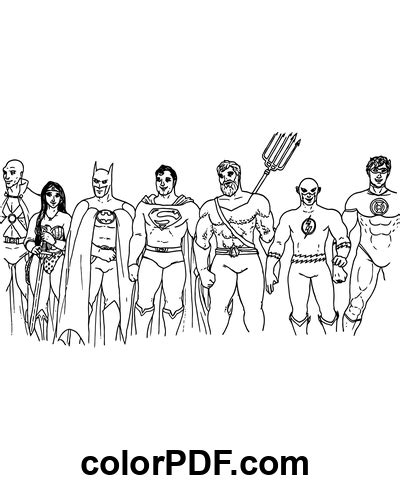 Supereroi Della Justice League Disegni Da Colorare E Libri In Pdf