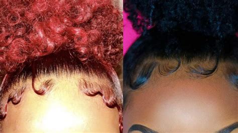 New Cute Natural Hairstyles And Slayed Edges Compilation Youtube