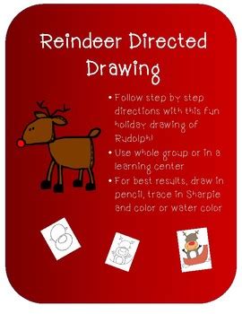 Reindeer Directed Drawing by Mrs Betz | Teachers Pay Teachers