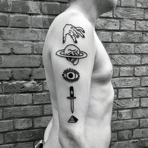 50 Cool Simple Tattoos For Men - Masculine Ink Design Ideas