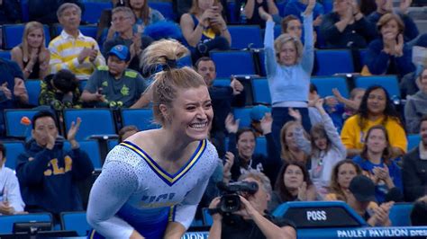 highlight gracie kramer scores a perfect 10 on floor for ucla women s gymnastics youtube