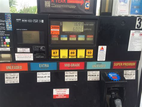 Gas Pump With 5 Different Types Mildlyinteresting