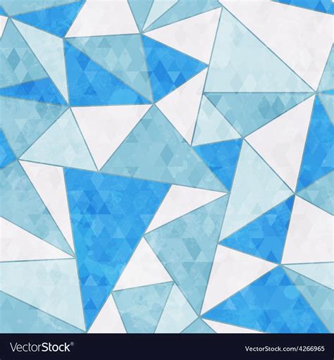 Ice Triangle Seamless Pattern Royalty Free Vector Image