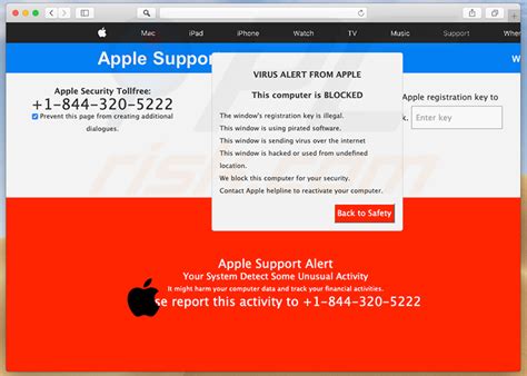 Apple Support Alert POP UP Scam Mac Removal Steps And MacOS