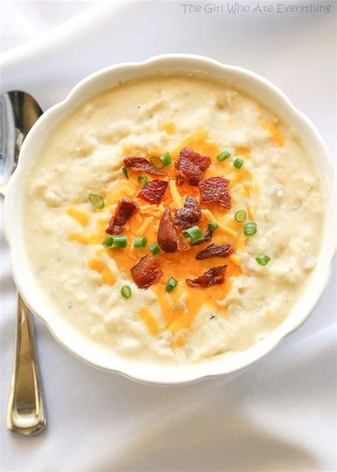 Simply make a dough, roll and boil! Crockpot Potato Soup Recipe - The Girl Who Ate Everything