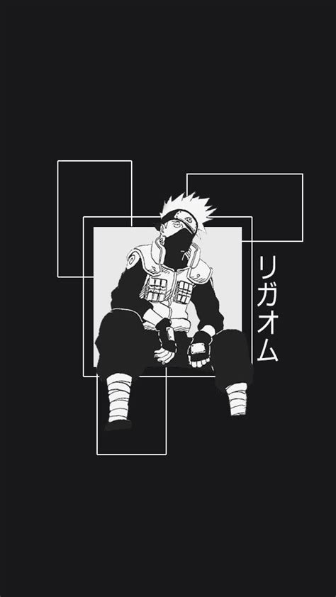 Kakashi Hatake う ち は オ ビ ト Black Aesthetics Wallpaper From Anime Naruto