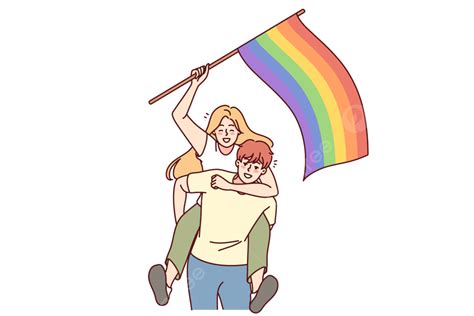 รูปคู่รักแสนสุขกับธง Lgbt Png เสรีภาพ ความสุข โลกภาพ Png และ