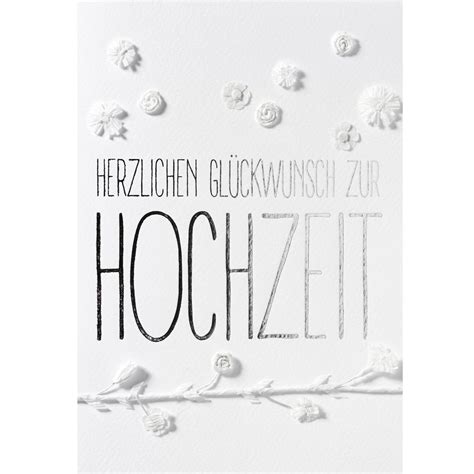 Mit ihrer glückwunschkarte sollen sie den richtigen ton treffen. RÄDER Online-Shop | weiße Blütenkarte "Herzlichen Glückwunsch zur Hochzeit" | online kaufen