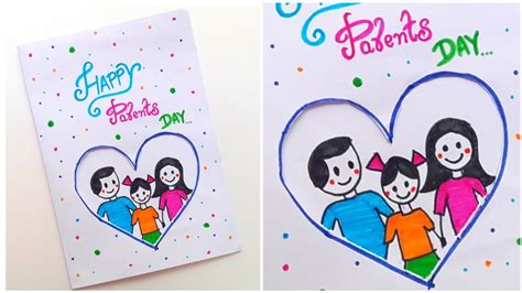 🥰 Parents Day Card 🥰 How To Make Parents Day Card • Parent Day Card For