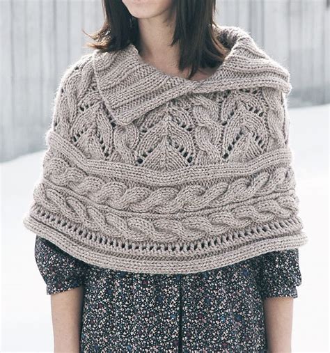 Free patterns patterns with discount register for free. Ravelry: Lace and Cables Capelet pattern by Norah Gaughan ...