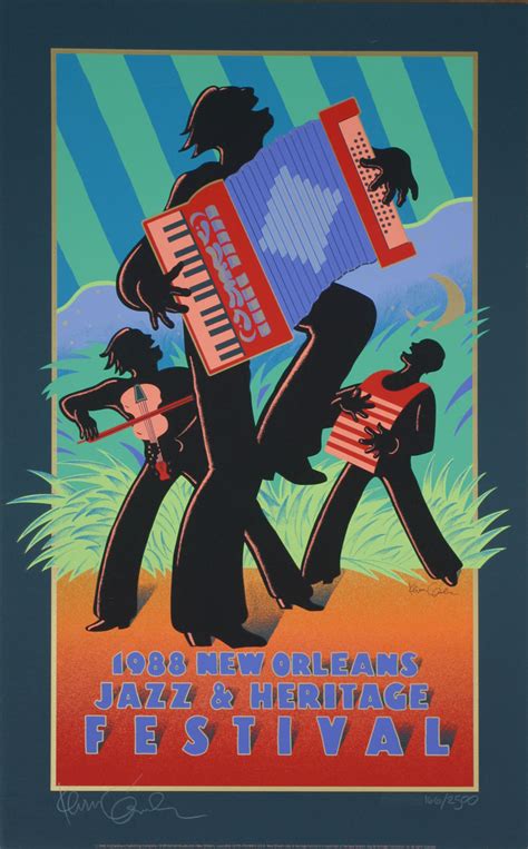 Unique Collection Of New Orleans Jazz And Heritage Festival Posters