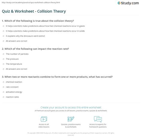 Read book student exploration collision theory gizmo answer key. Student Exploration Collision Theory Worksheet Answers ...