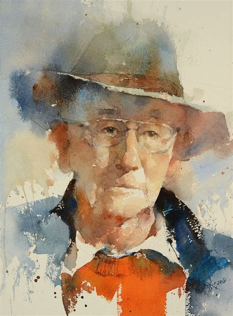 The Master Robert Wade36 X 27 Cm Watercolor Demo By Chien Chung Wei
