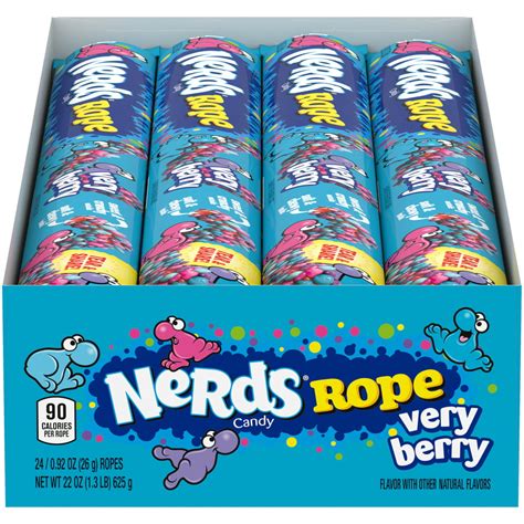 Nerds Rope Very Berry Candy 092 Oz 24 Count