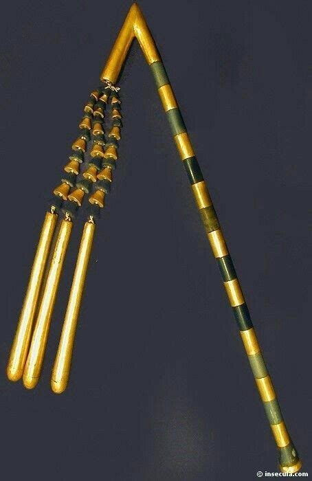 The Ceremonial Flail Sceptre Or Nekhakha Of King Tutankhamun Ancient