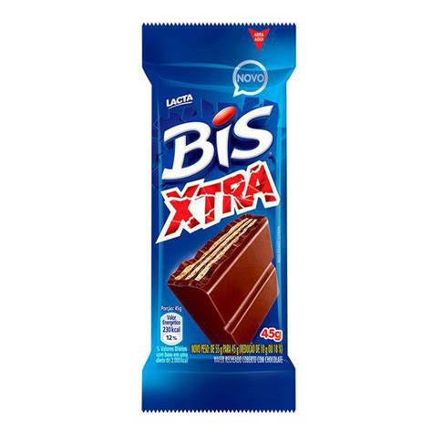 Look up bis or bis in wiktionary, the free dictionary. CHOCOLATE BIS XTRA LACTA 45G PRETO