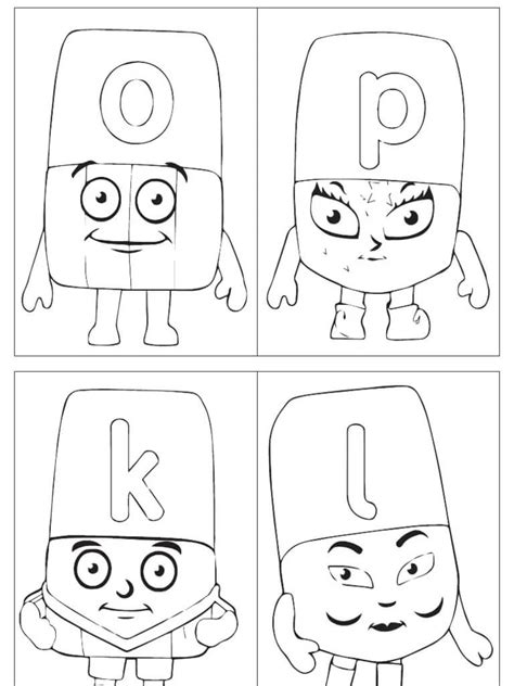 Dibujos De Alphablocks Para Colorear E Imprimir Coloringonlycom