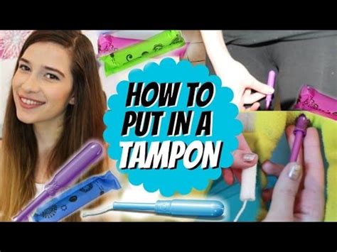 How To Put In A Tampon DEMO YouTube