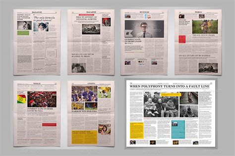 Newspaper Layout Design Templates