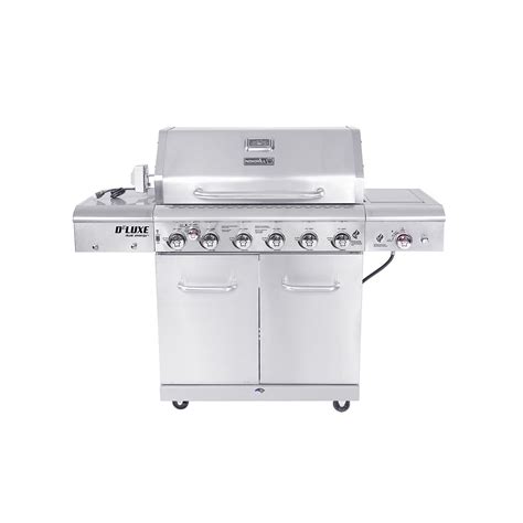 nexgrill 6 burner gas grill with searing side burner and rotisserie burner