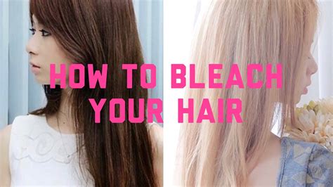 Applying the bleach in hair extensions. How to bleach your hair? - YouTube