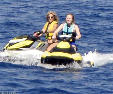 Marla Maples And Tiffany Trump Jet Ski In Italy Daily Mail Online