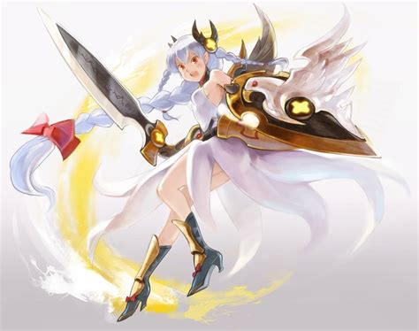 Valkyrie And Light Valkyrie Puzzle And Dragons Drawn By Shirokichi
