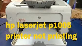 Hp laserjet p1005 printer driver was presented since august 6, 2018 and is a great application part of printers subcategory. Hp LaserJet P1102 Printing Blank Pages - YouTube
