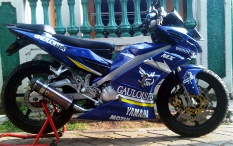 Jual beli motor bekas di indonesia, murah dengan harga terbaik. Modifikasi Jupiter MX warna Biru motor GP | Inspirasi Modif