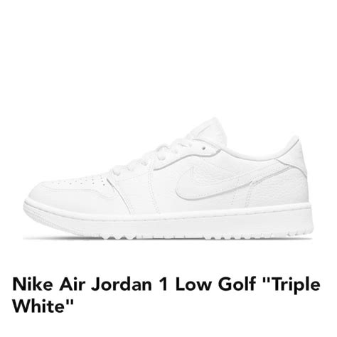 新品 国内品 Nike Air Jordan 1 Low Golf Triple Whiteus85265cm Dd9315 101
