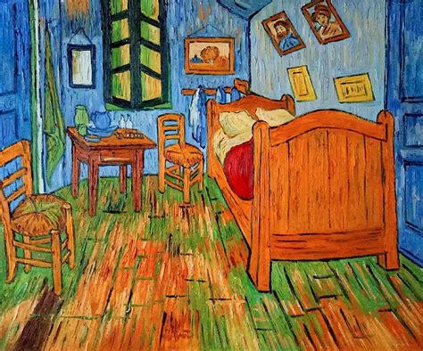 He described it in a letter to his brother theo. Bedroom at Arles - Vincent Van Gogh Reproduction