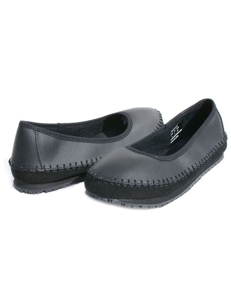 Tanleewa Women Leather Work Shoes Slip Resistant Waterproof Safety