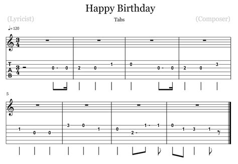 How To Play Happy Birthday On Guitar