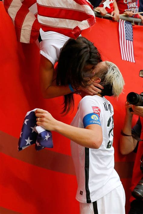 This Photo Of Abby Wambach Kissing Her Wife Sarah Huffman After World