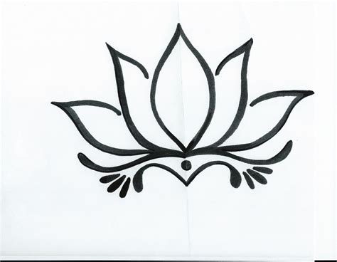 Lotus Tattoo Design Simple Lotus Flower Tattoo Simple Flower Drawing