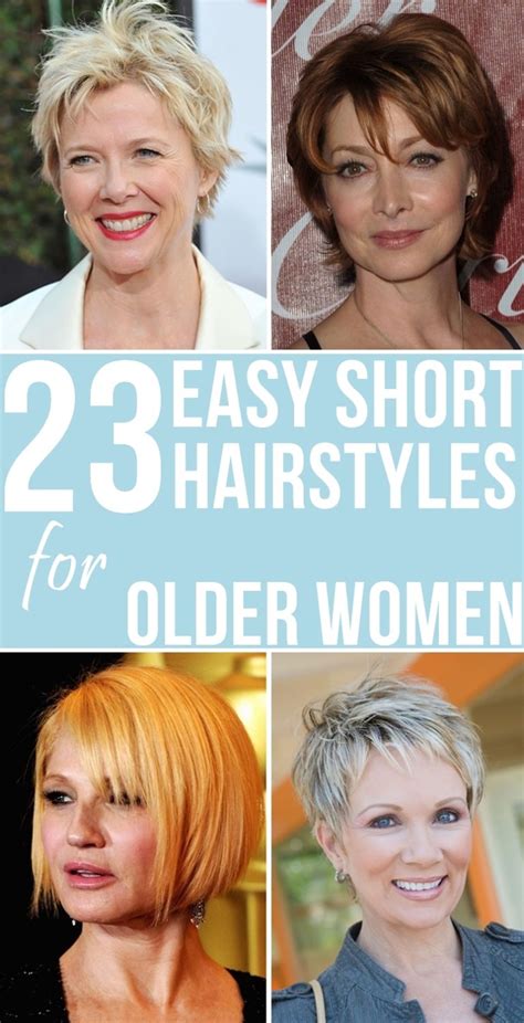 Easy Short Hairstyles For Older Women