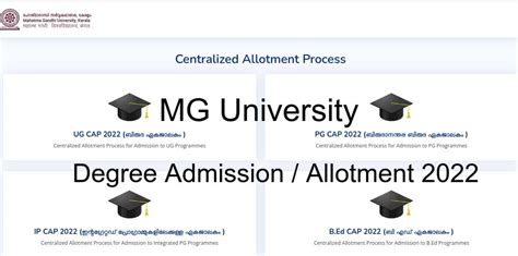 Mg University Ug Trial Allotment 2022 Link Out News