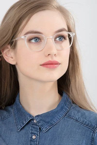 Hubris Charming Clear Blue Eyeglasses Eyebuydirect Clear Glasses